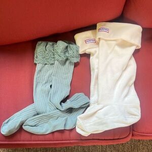 Two Sets Of Hunter Book Inserts/Socks Large